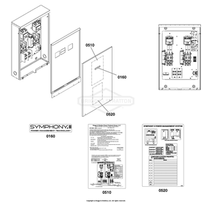 Decals Group - Ats Informational Diagram and Parts List for 040782-00  Briggs and Stratton Generator